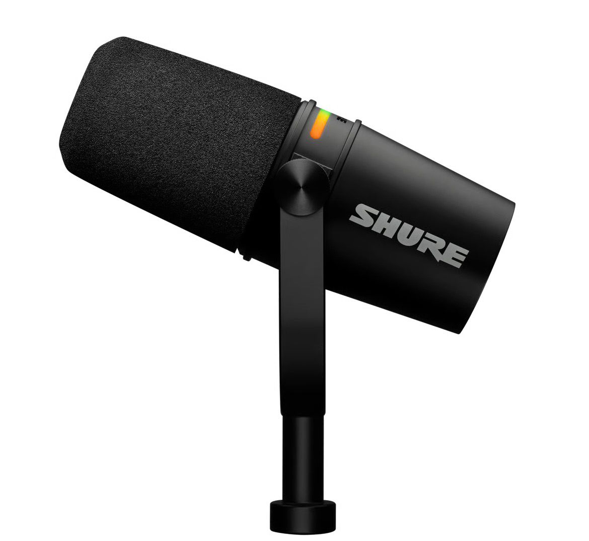 Shure MV7+(Microphone dynamique hybride USB/XLR pour podcast & streaming)
